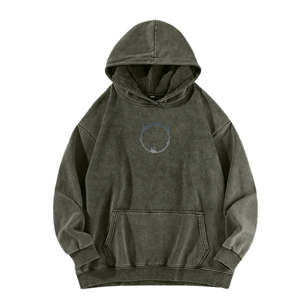 DARK SOULS Casual Washed Hoodies 2506024001
