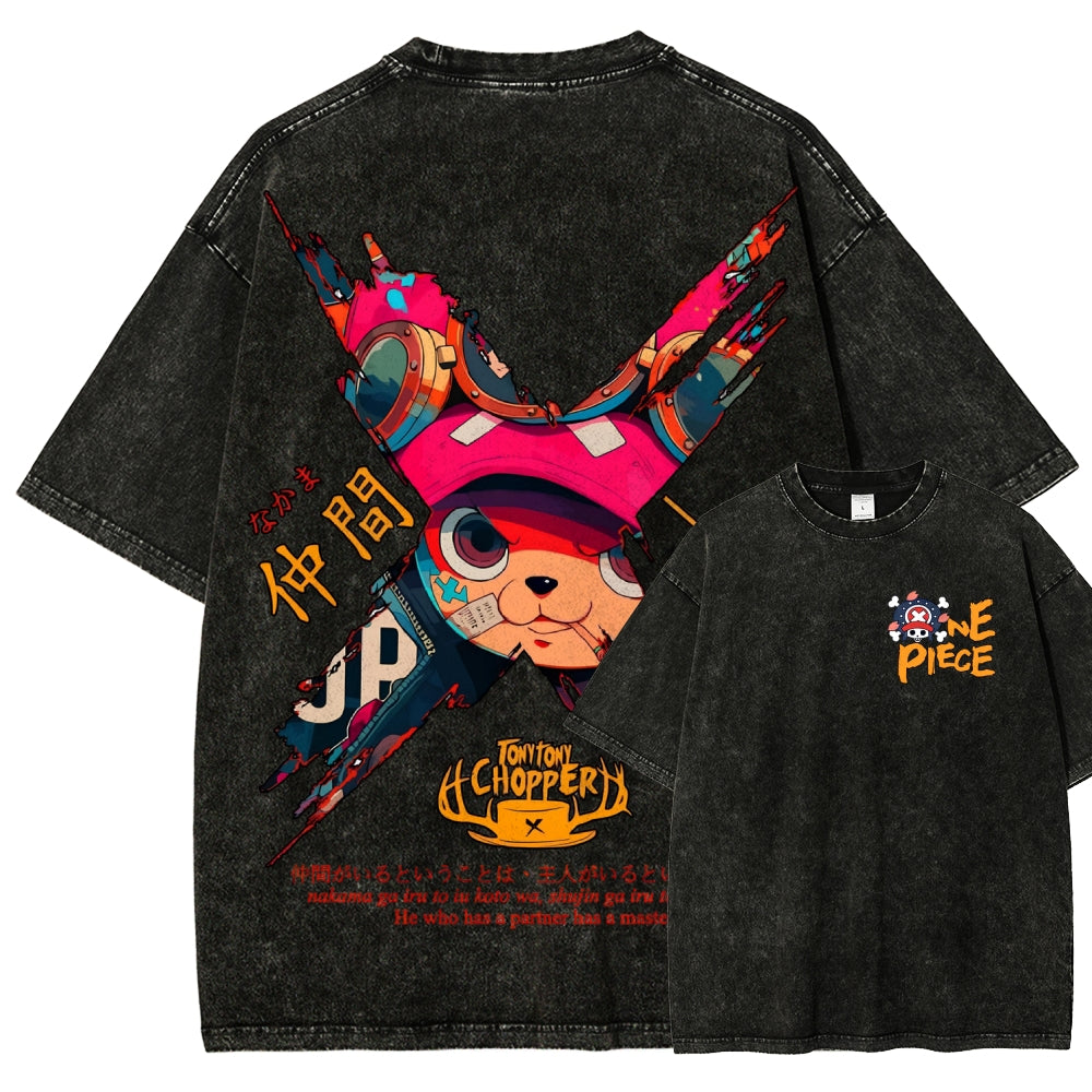 One Piece Unisex Fit Washed T-Shirt 2506024093