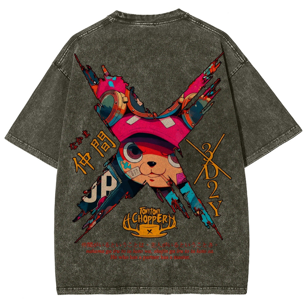 One Piece Unisex Fit Washed T-Shirt 2506024093
