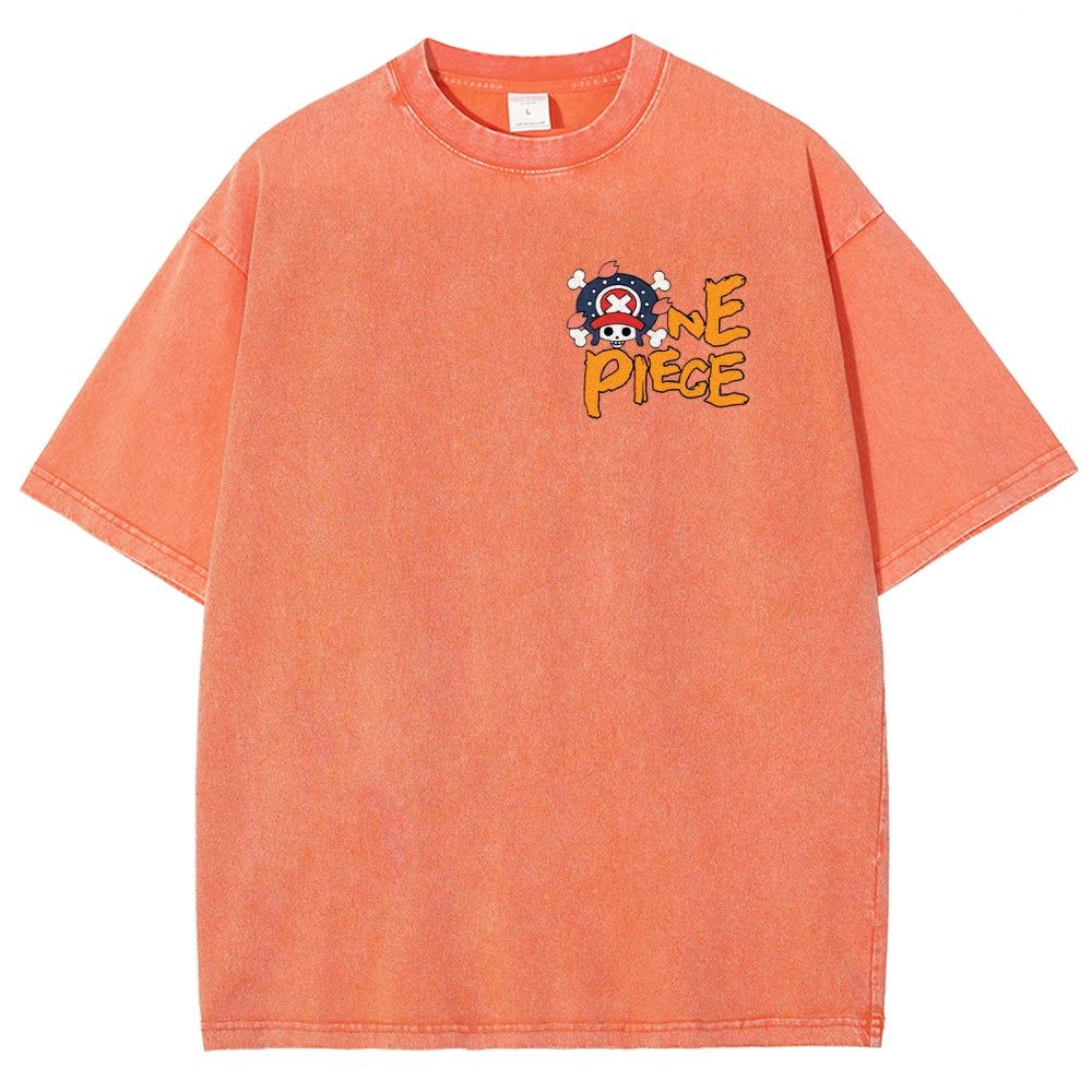 One Piece Unisex Fit Washed T-Shirt 2506024093