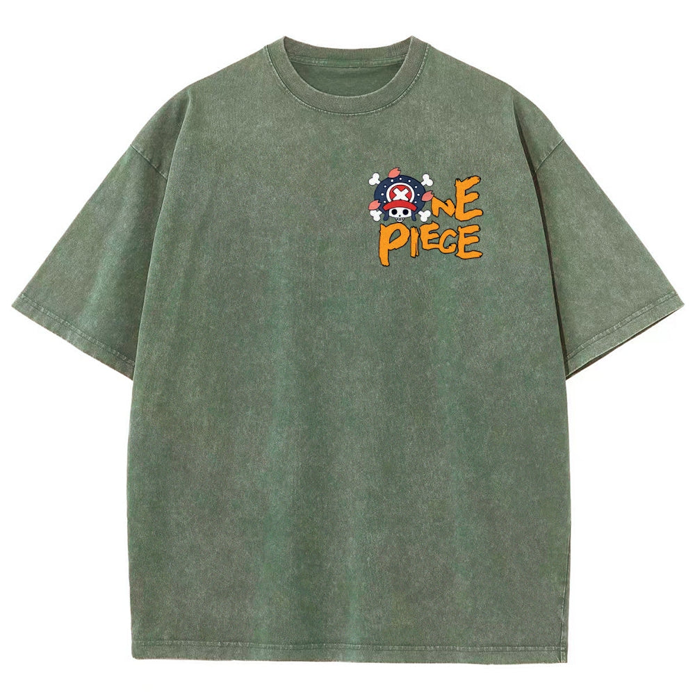 One Piece Unisex Fit Washed T-Shirt 2506024093