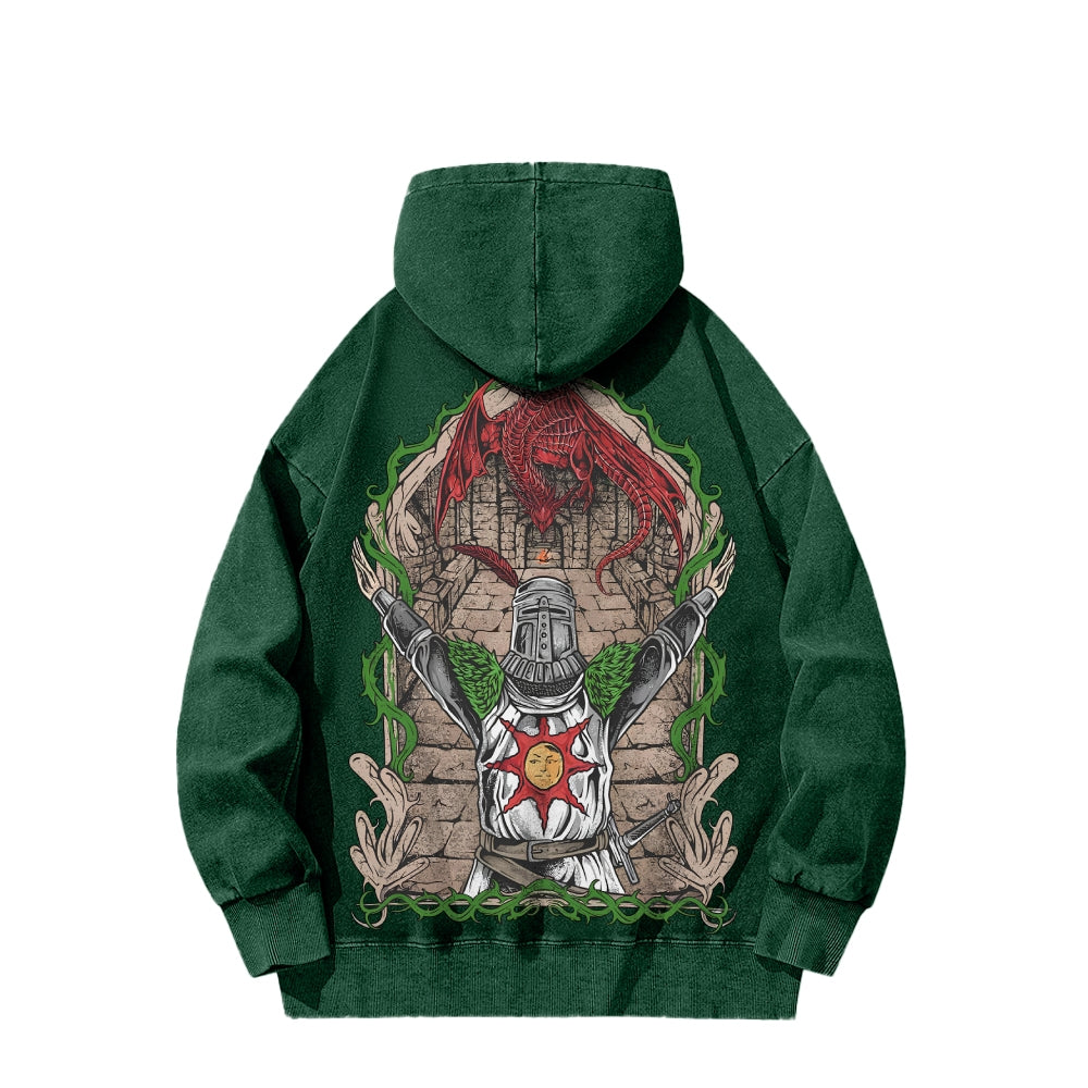 Dark Souls Casual Washed Hoodie 2507012080