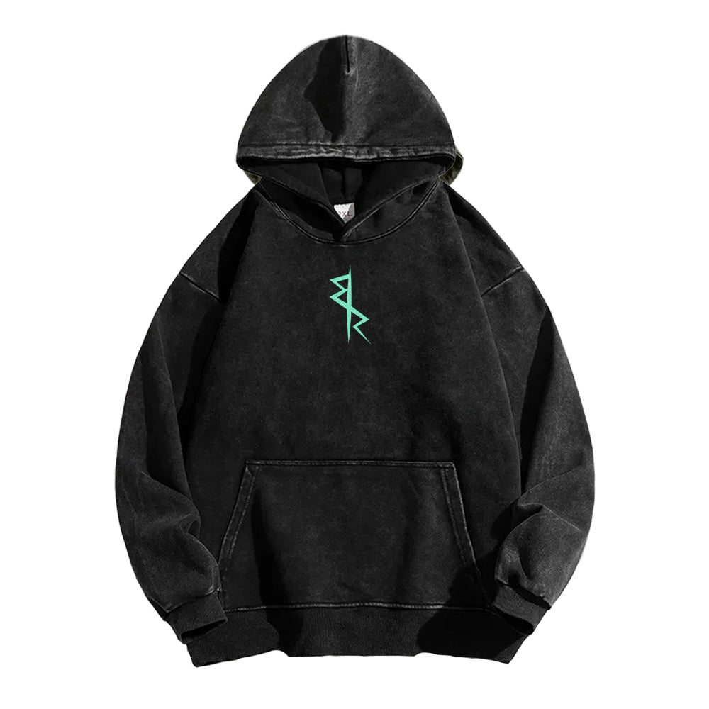 Cyberpunk: Edgerunners Casual Washed Hoodie 2507022448