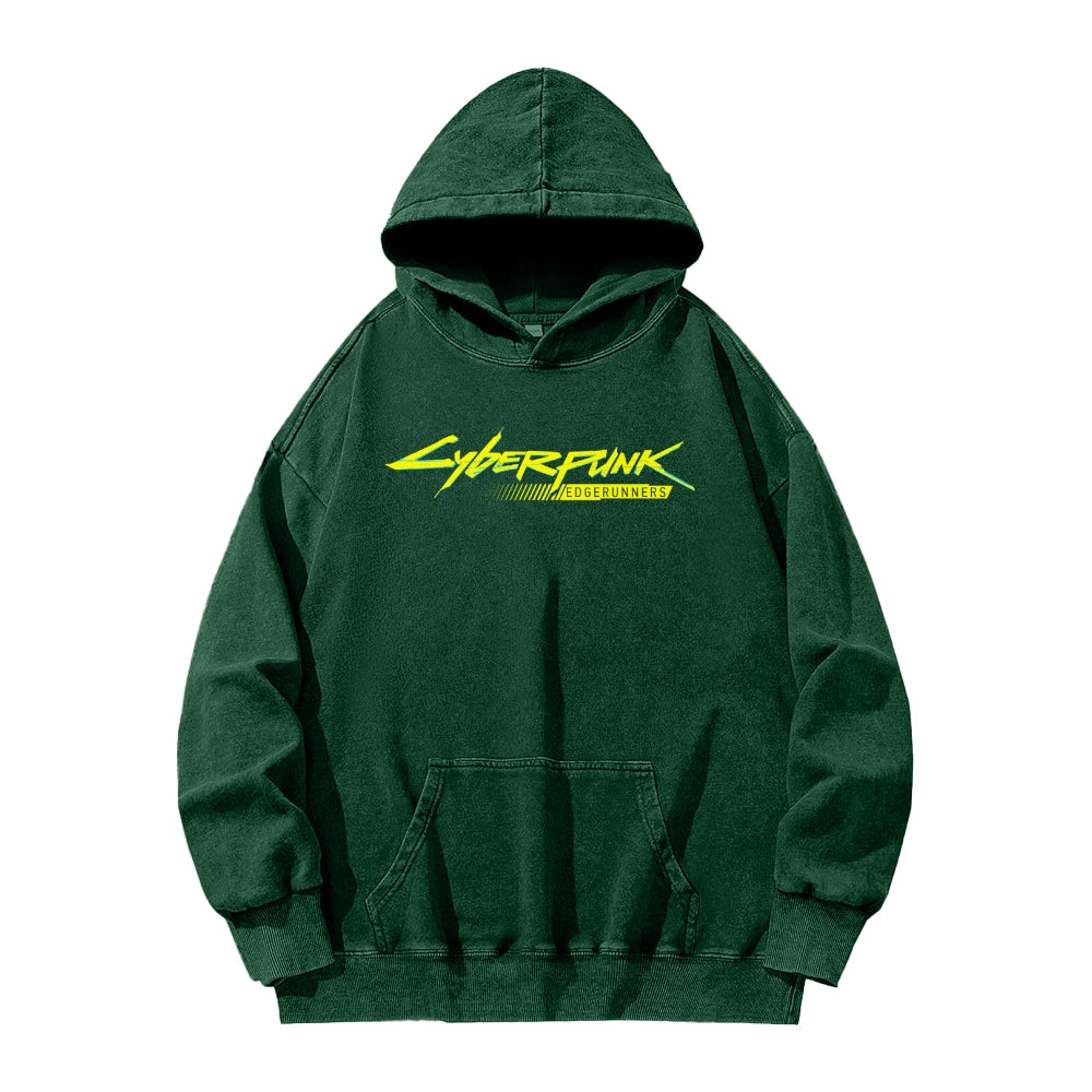 Cyberpunk: Edgerunners Casual Washed Hoodie 2507022462