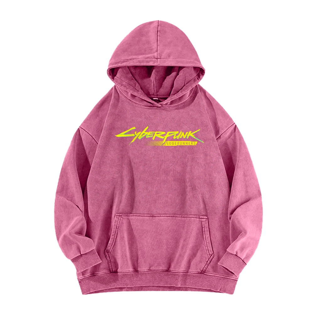 Cyberpunk: Edgerunners Casual Washed Hoodie 2507022462
