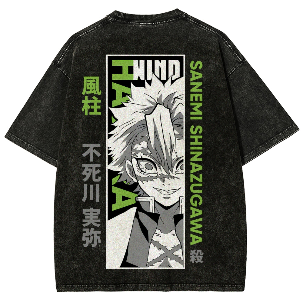 Demon Slayer Unisex Fit Washed T-Shirt 2507024148