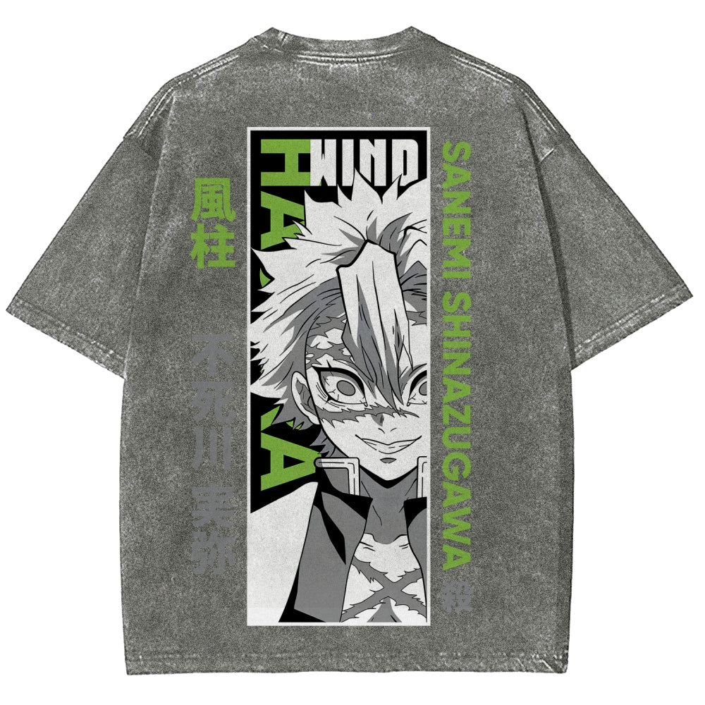Demon Slayer Unisex Fit Washed T-Shirt 2507024148
