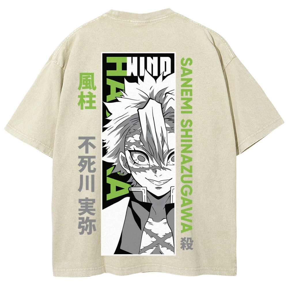 Demon Slayer Unisex Fit Washed T-Shirt 2507024148