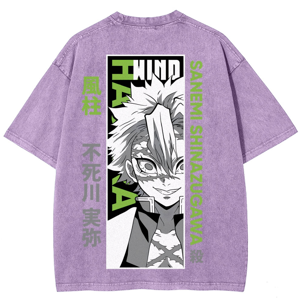 Demon Slayer Unisex Fit Washed T-Shirt 2507024148