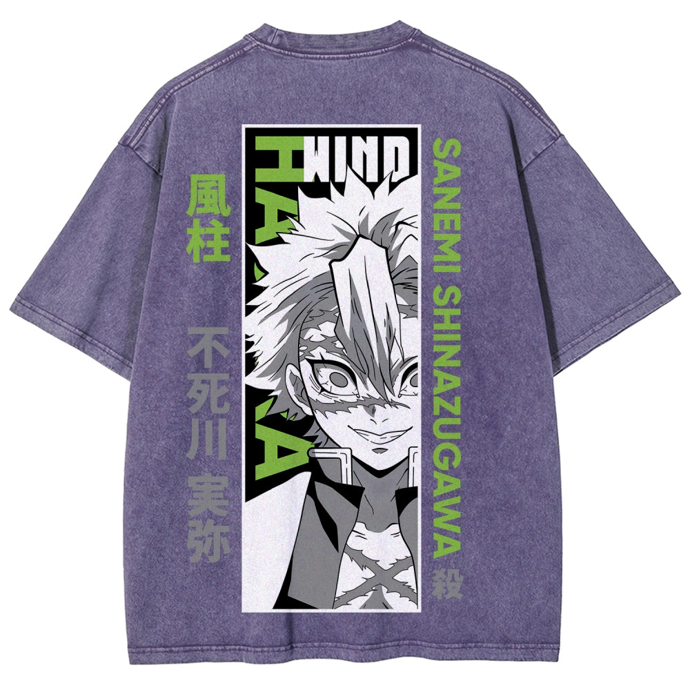 Demon Slayer Unisex Fit Washed T-Shirt 2507024148
