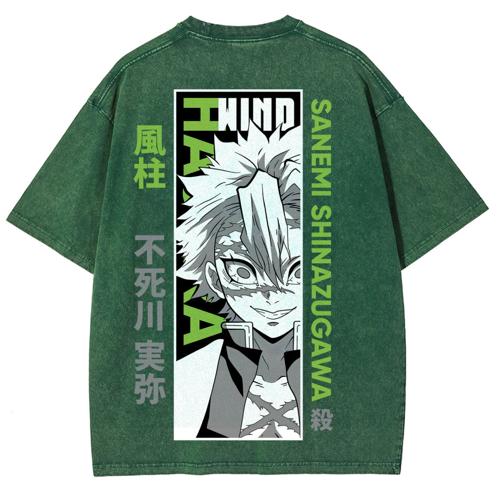 Demon Slayer Unisex Fit Washed T-Shirt 2507024148