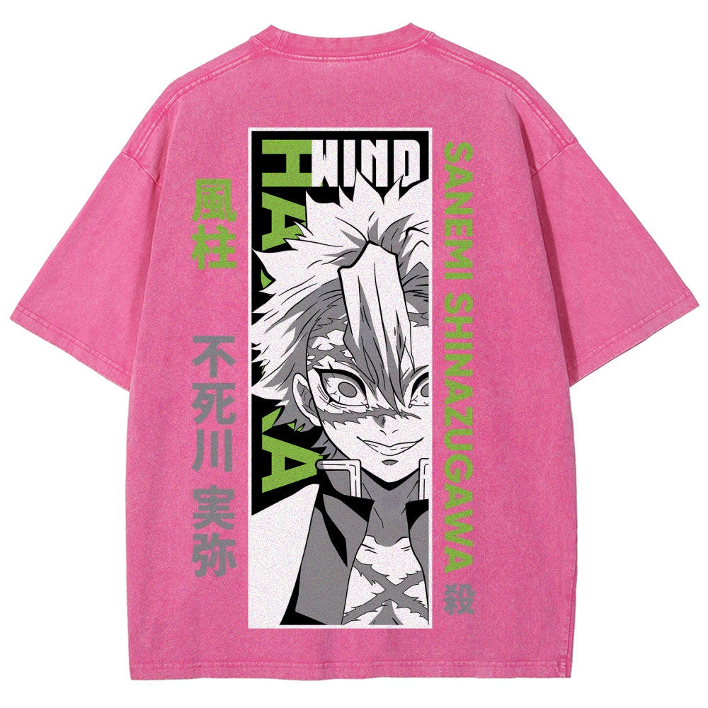 Demon Slayer Unisex Fit Washed T-Shirt 2507024148