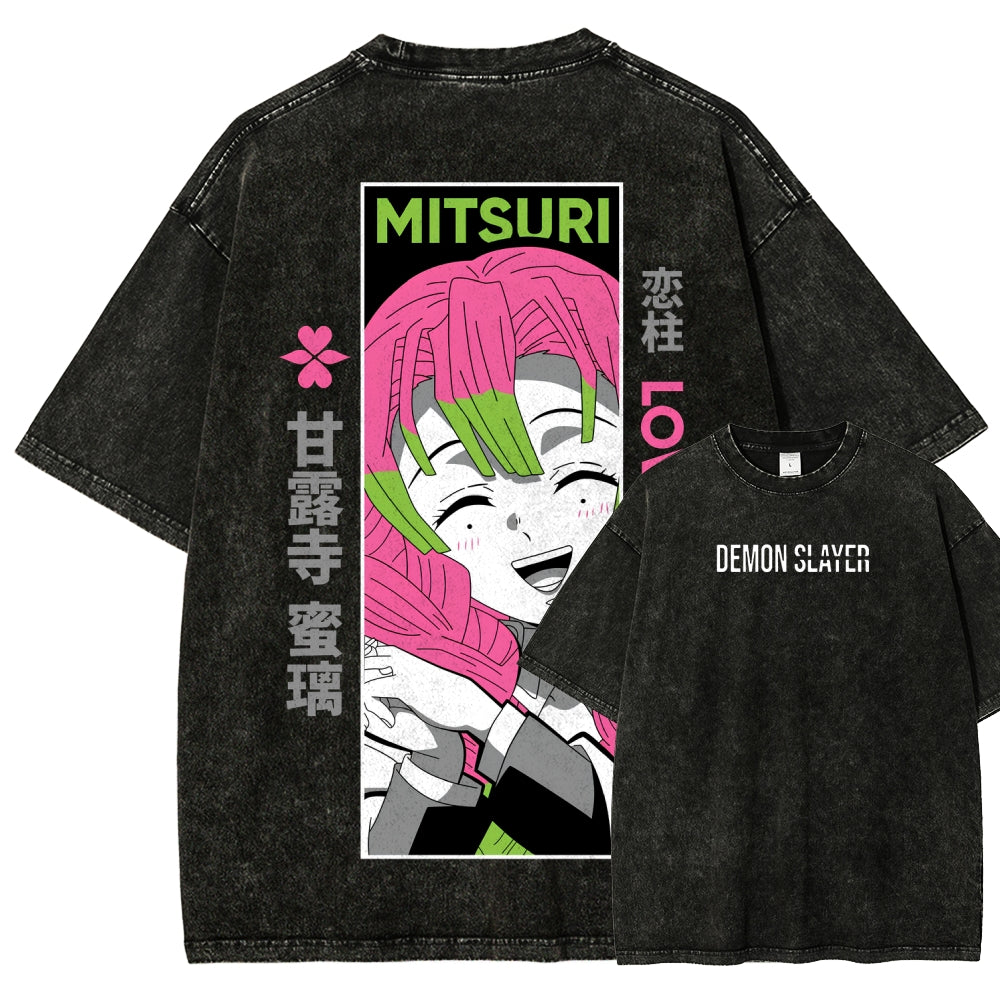 Demon Slayer Unisex Fit Washed T-Shirt 2507024154