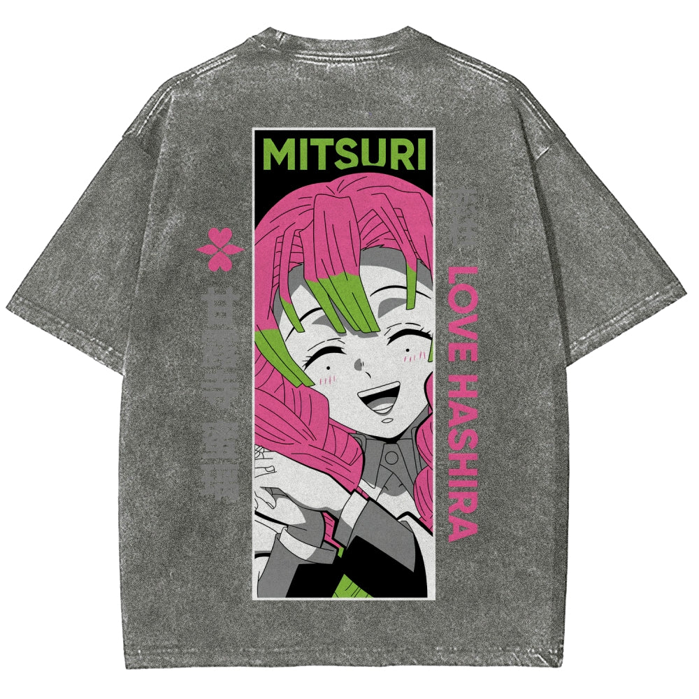 Demon Slayer Unisex Fit Washed T-Shirt 2507024154