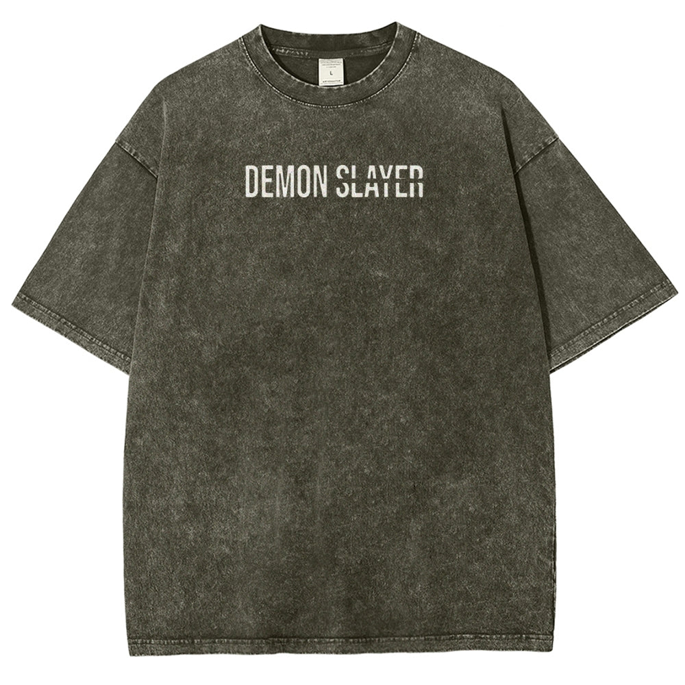 Demon Slayer Unisex Fit Washed T-Shirt 2507024154