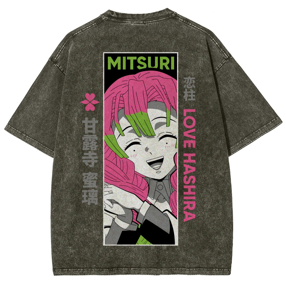 Demon Slayer Unisex Fit Washed T-Shirt 2507024154