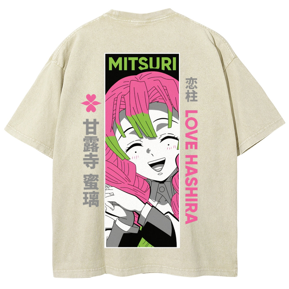 Demon Slayer Unisex Fit Washed T-Shirt 2507024154