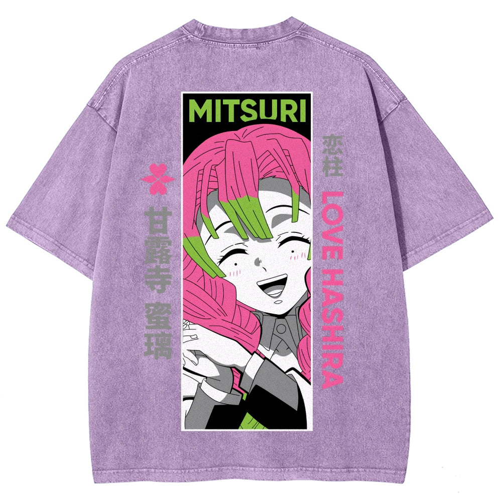 Demon Slayer Unisex Fit Washed T-Shirt 2507024154