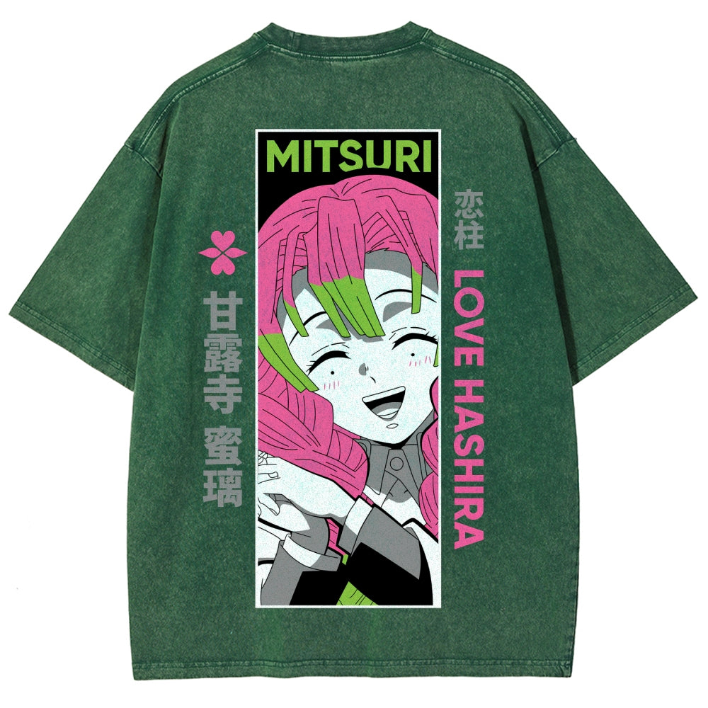 Demon Slayer Unisex Fit Washed T-Shirt 2507024154