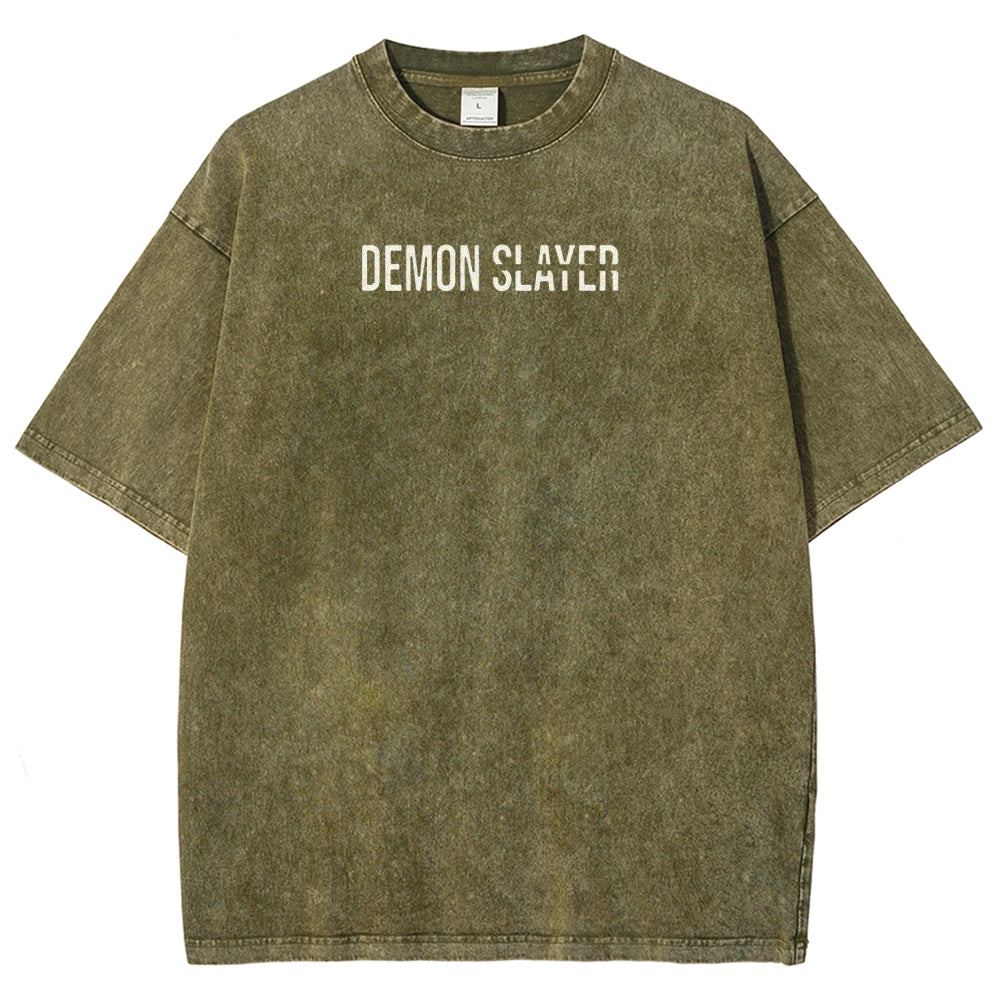 Demon Slayer Unisex Fit Washed T-Shirt 2507024154