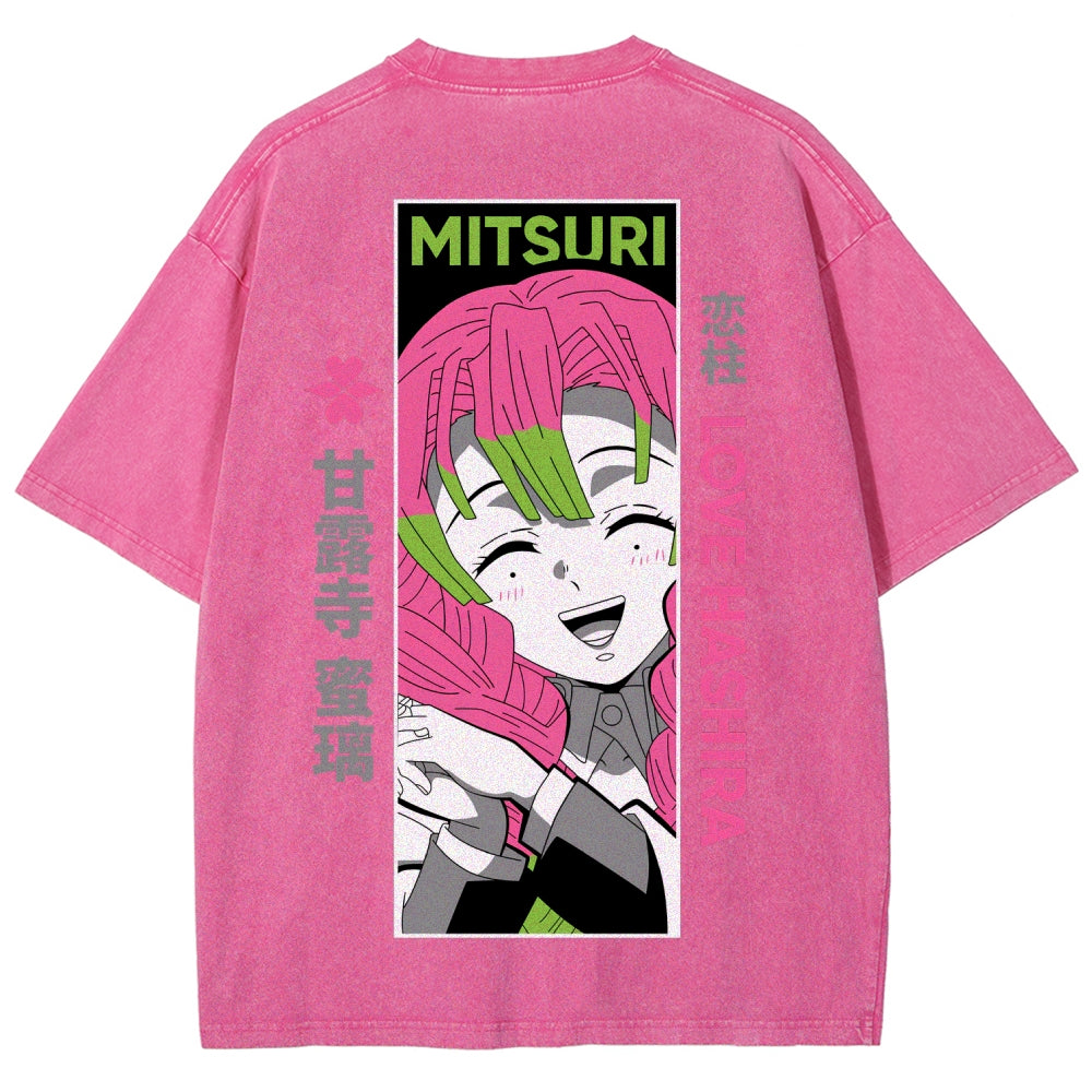 Demon Slayer Unisex Fit Washed T-Shirt 2507024154