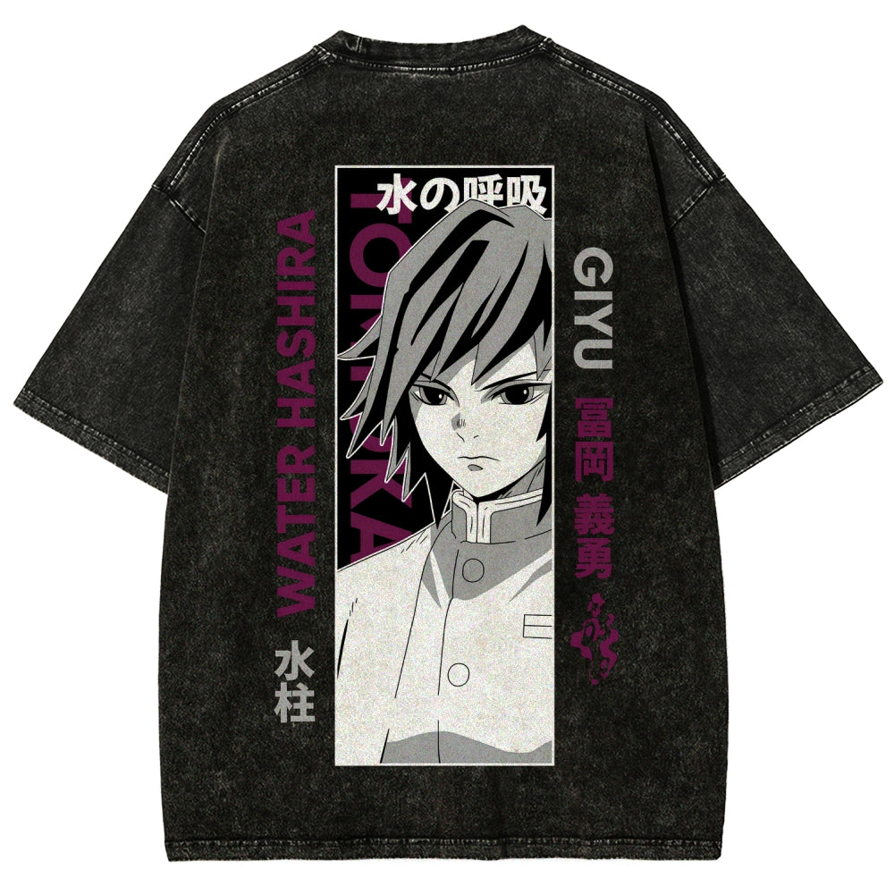 Demon Slayer Unisex Fit Washed T-Shirt 2507024156
