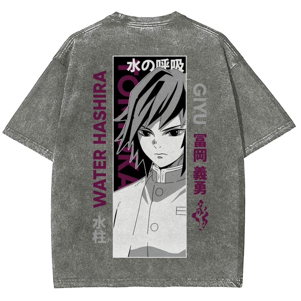 Demon Slayer Unisex Fit Washed T-Shirt 2507024156
