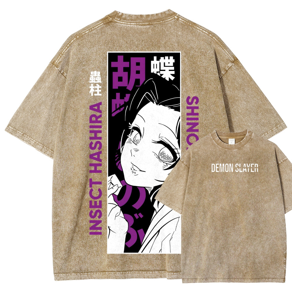Demon Slayer Unisex Fit Washed T-Shirt 2507024159