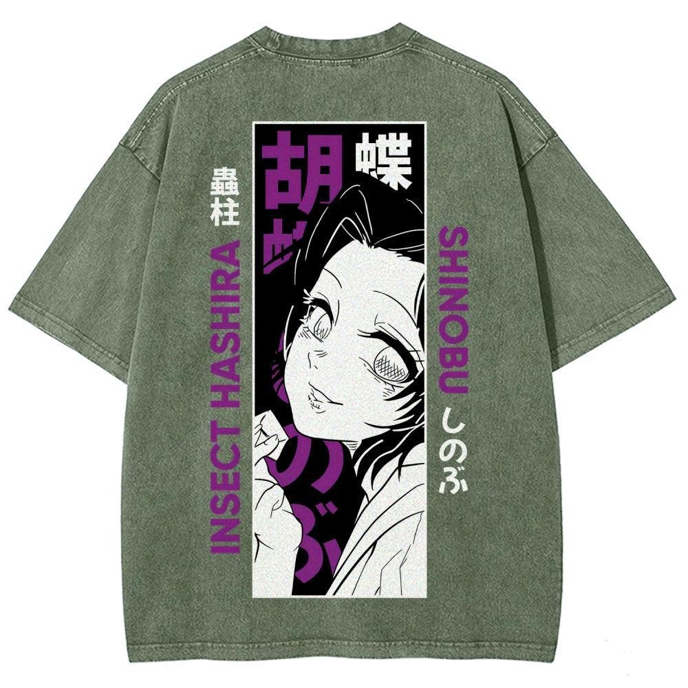 Demon Slayer Unisex Fit Washed T-Shirt 2507024159