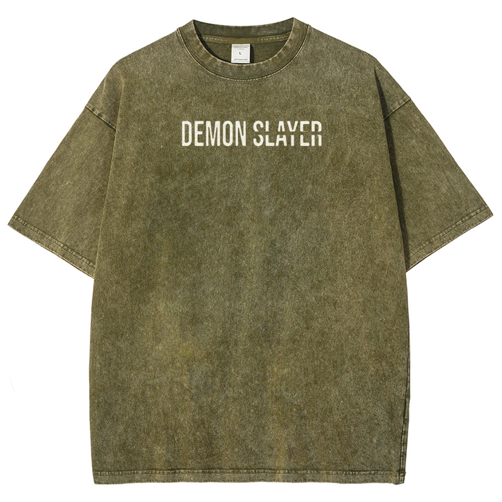 Demon Slayer Unisex Fit Washed T-Shirt 2507024159