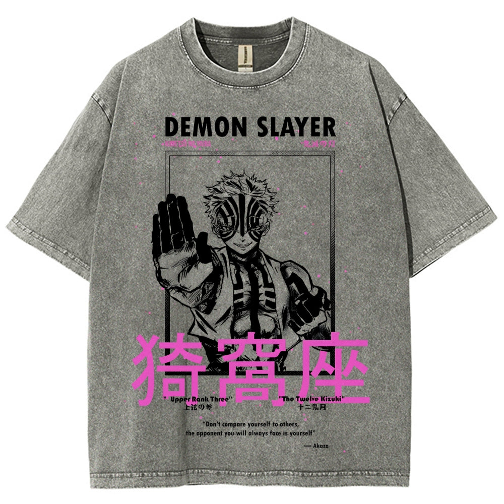 Demon Slayer Unisex Fit Washed T-Shirt 2507024163