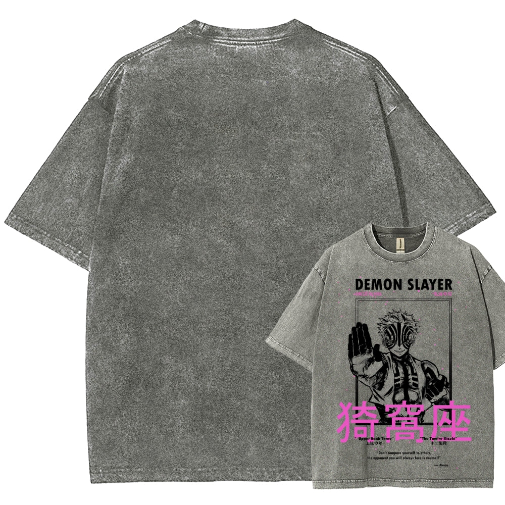 Demon Slayer Unisex Fit Washed T-Shirt 2507024163