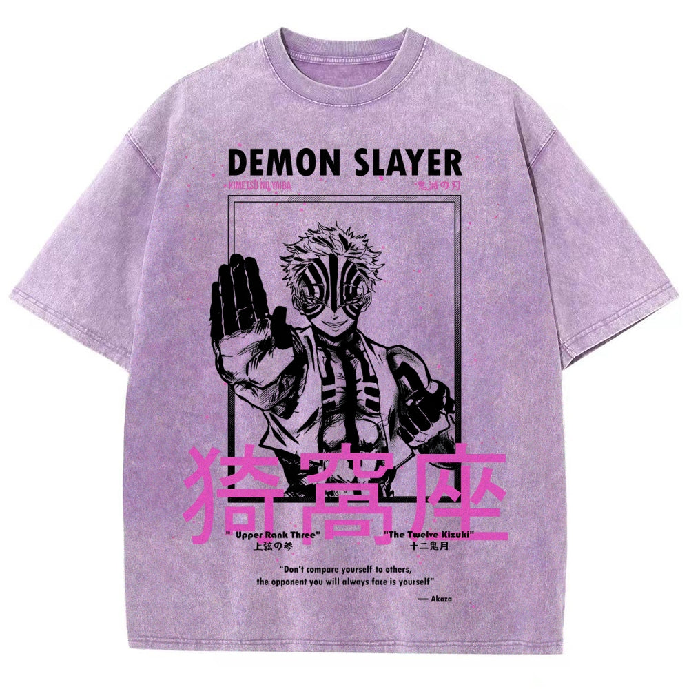 Demon Slayer Unisex Fit Washed T-Shirt 2507024163