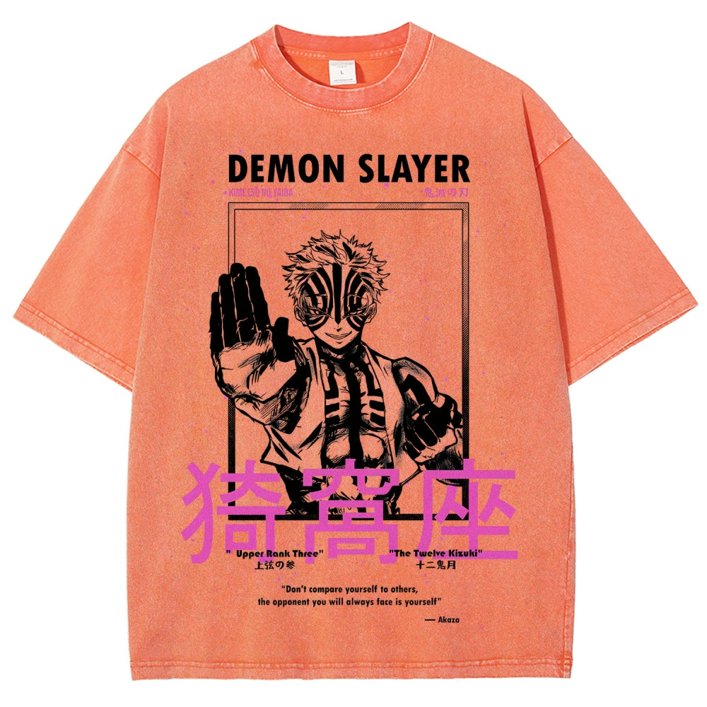 Demon Slayer Unisex Fit Washed T-Shirt 2507024163