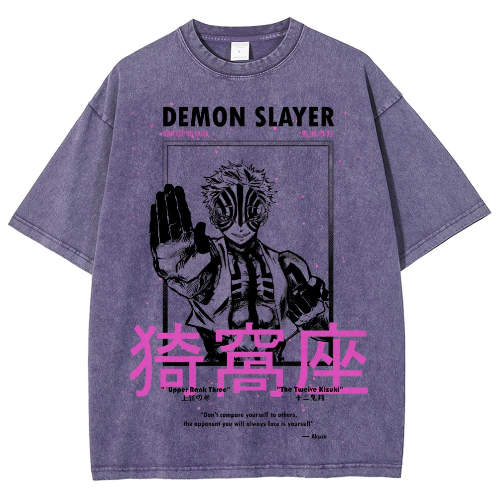 Demon Slayer Unisex Fit Washed T-Shirt 2507024163