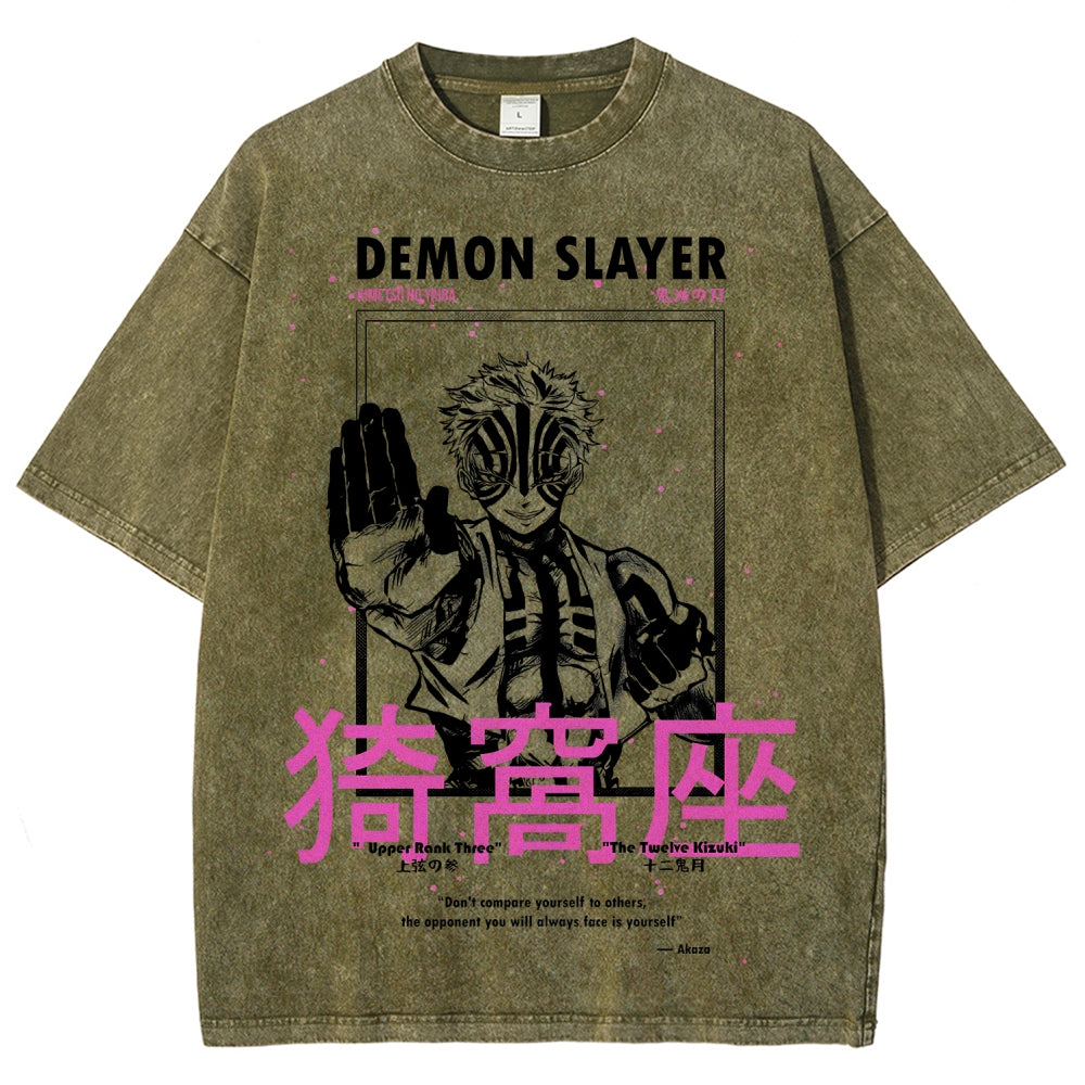 Demon Slayer Unisex Fit Washed T-Shirt 2507024163