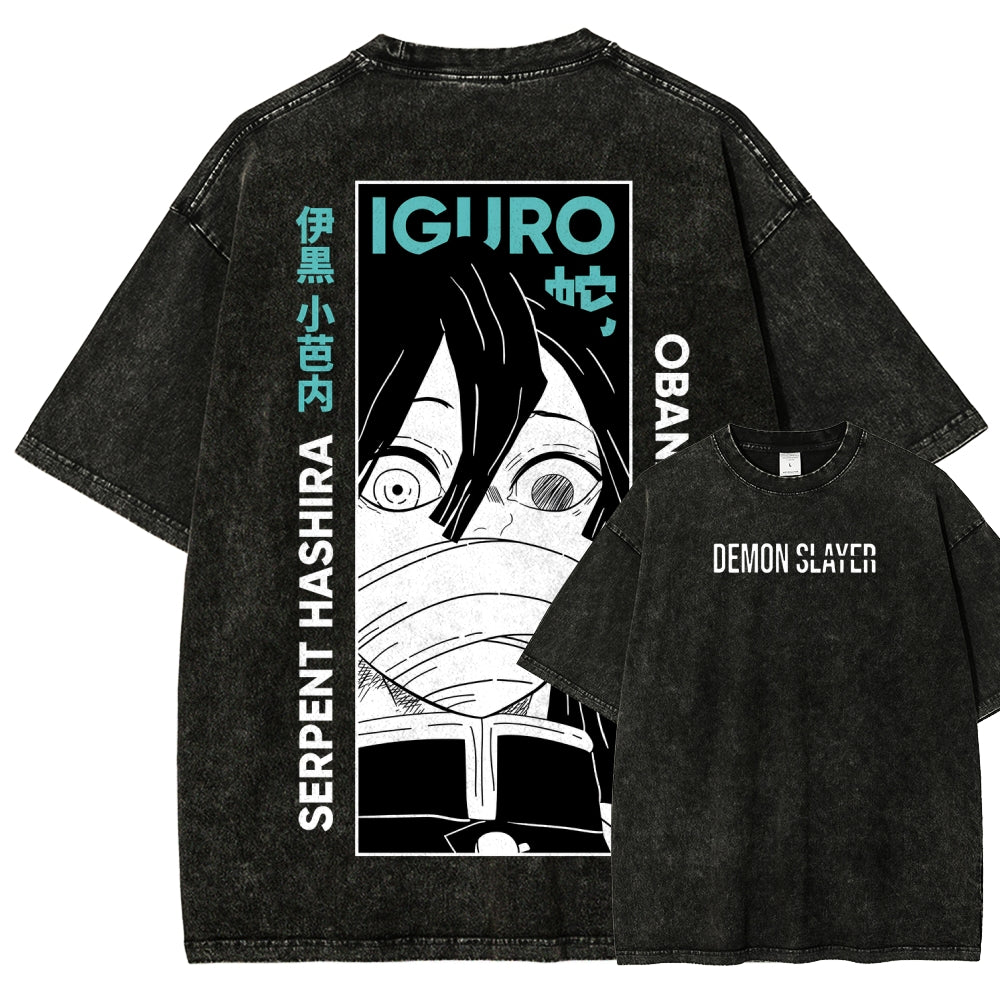 Demon Slayer Unisex Fit Washed T-Shirt 2507024192