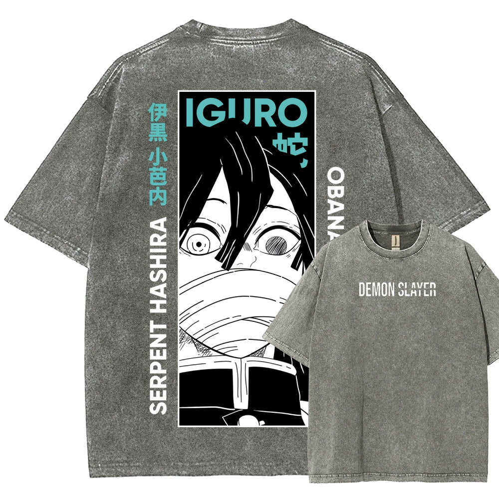 Demon Slayer Unisex Fit Washed T-Shirt 2507024192