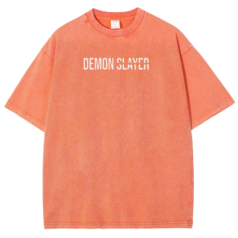 Demon Slayer Unisex Fit Washed T-Shirt 2507024192