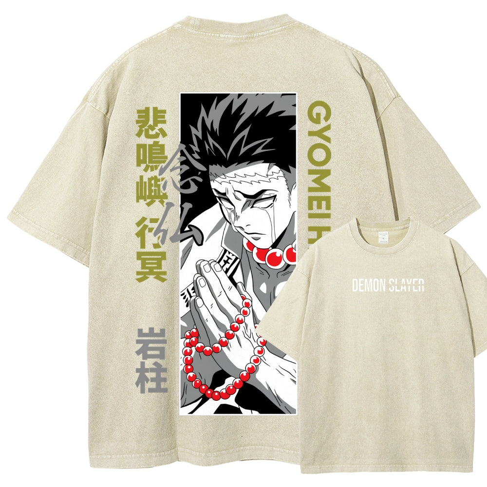Demon Slayer Unisex Fit Washed T-Shirt 2507024195
