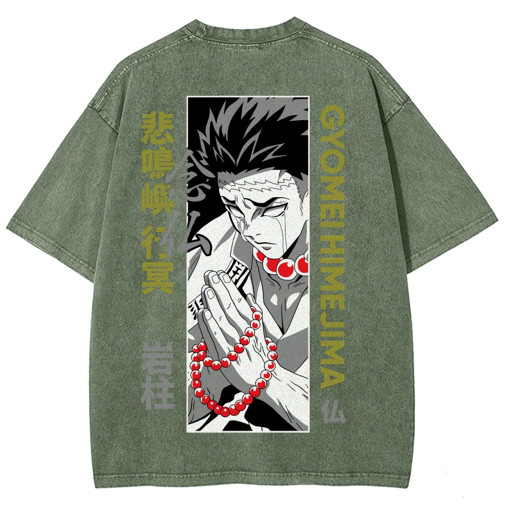 Demon Slayer Unisex Fit Washed T-Shirt 2507024195