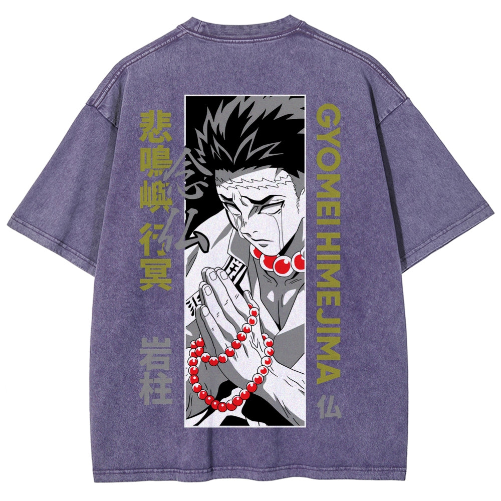 Demon Slayer Unisex Fit Washed T-Shirt 2507024195