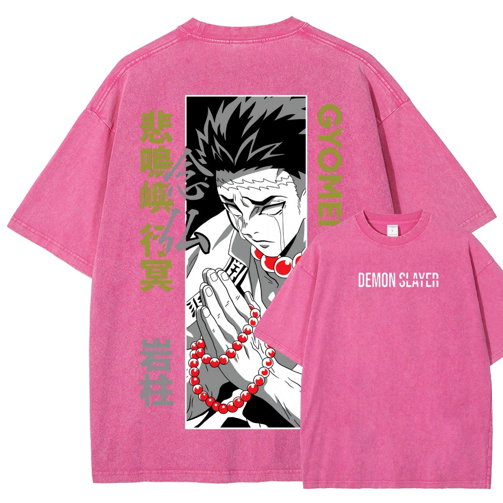 Demon Slayer Unisex Fit Washed T-Shirt 2507024195