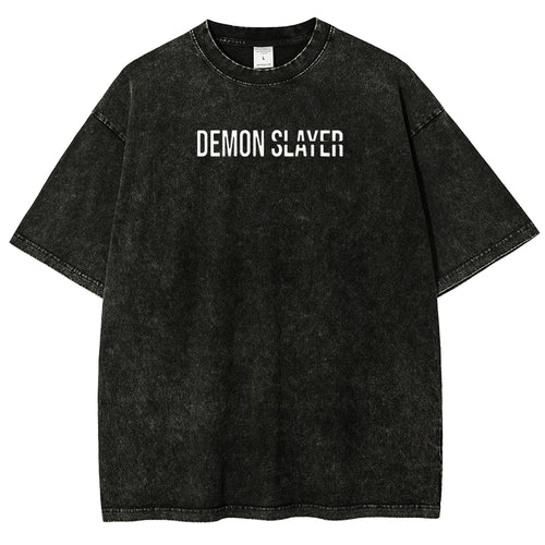 Demon Slayer Demon Slayer Unisex Fit Washed T-Shirt 2507024210