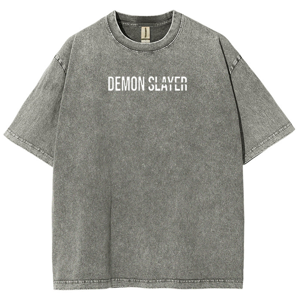 Demon Slayer Demon Slayer Unisex Fit Washed T-Shirt 2507024210