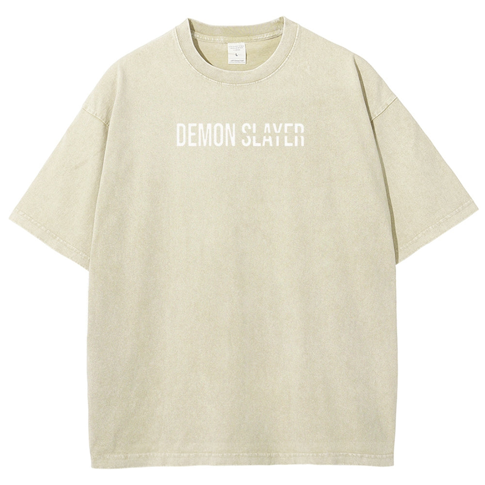 Demon Slayer Demon Slayer Unisex Fit Washed T-Shirt 2507024210