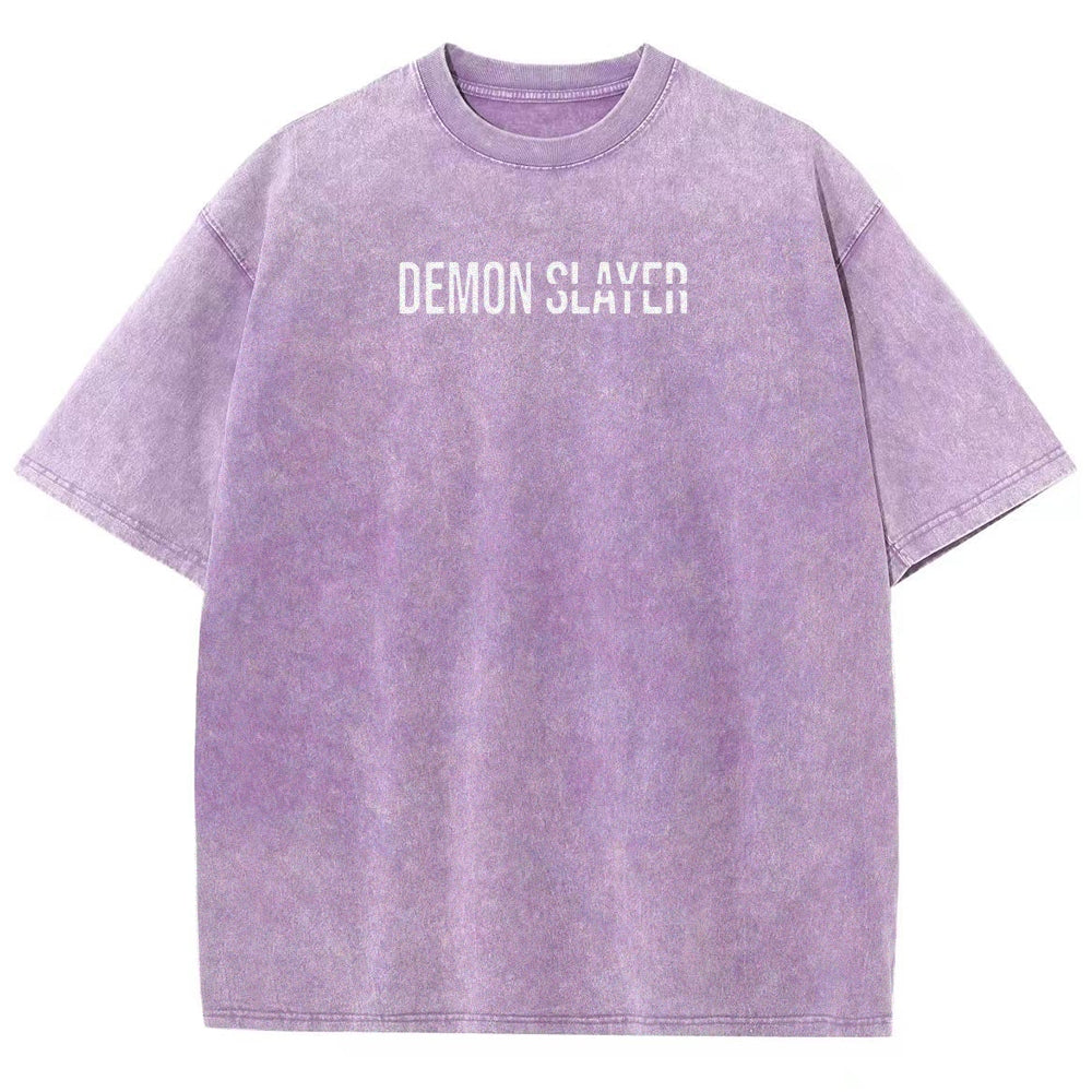 Demon Slayer Demon Slayer Unisex Fit Washed T-Shirt 2507024210