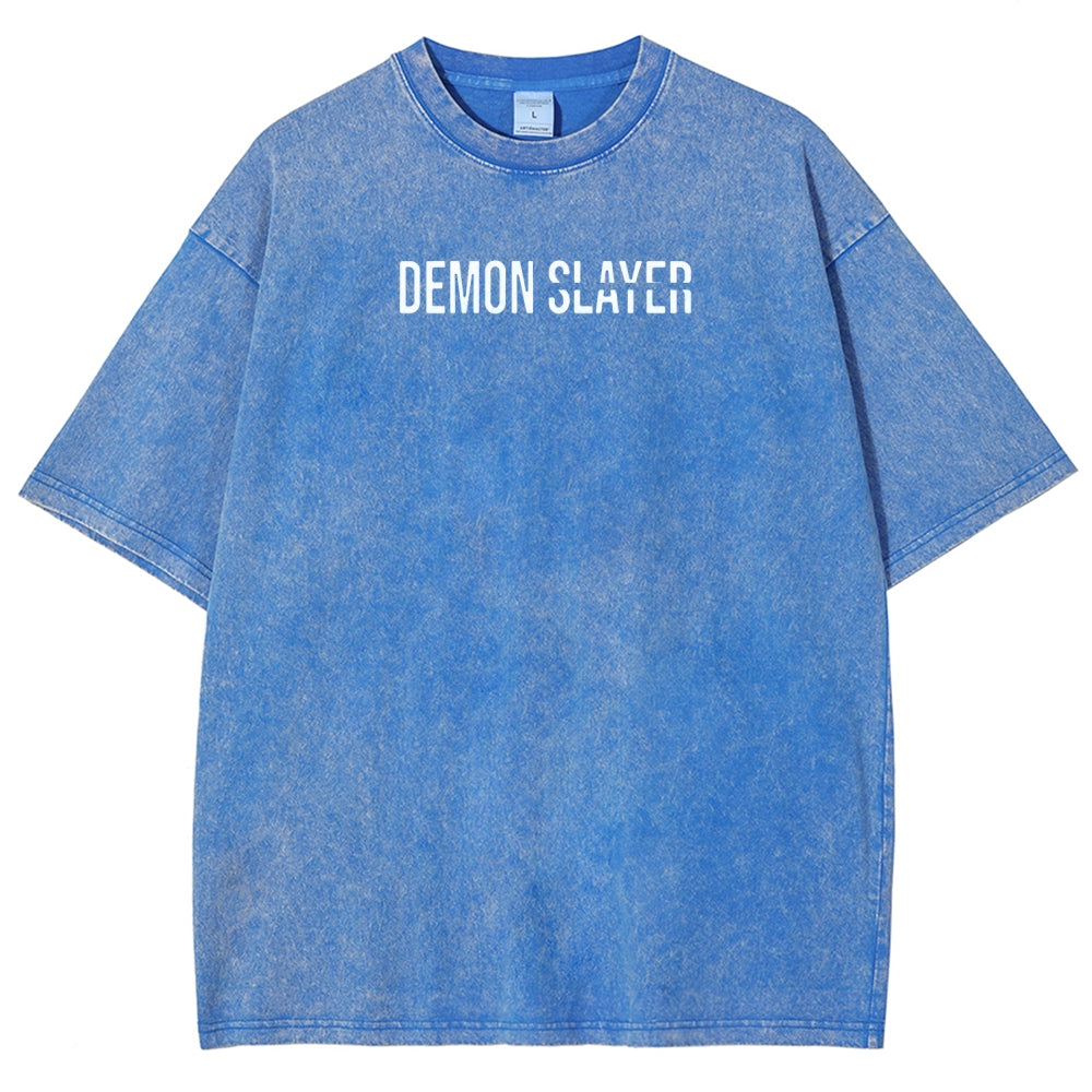 Demon Slayer Demon Slayer Unisex Fit Washed T-Shirt 2507024210