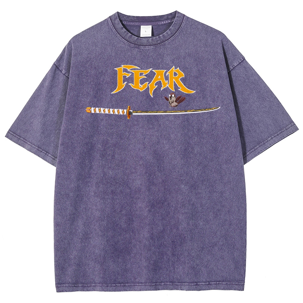 Demon Slayer Unisex Fit Washed T-Shirt 2507028455