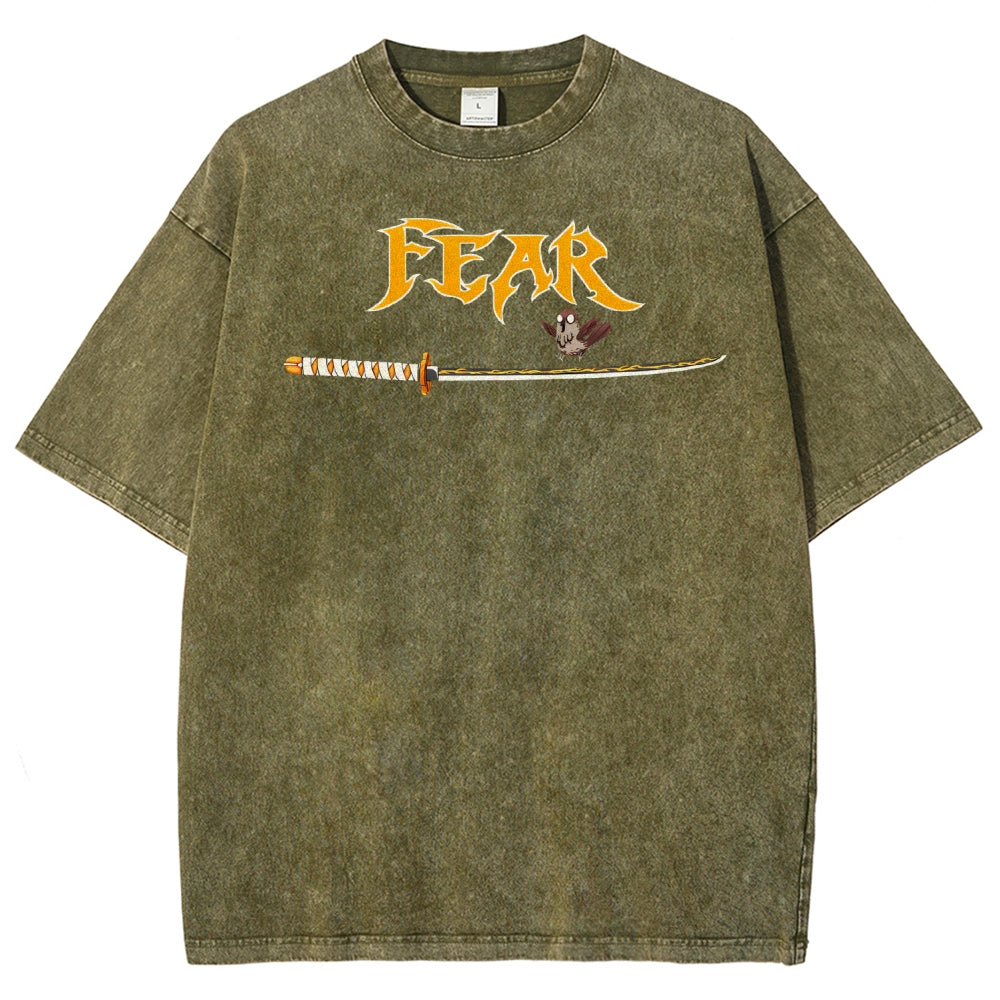 Demon Slayer Unisex Fit Washed T-Shirt 2507028455